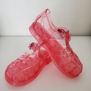 EUC Baby GAP Pink Jelly Sandals Shoes, Size 8